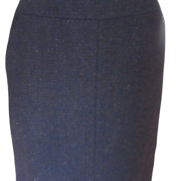 Vintage Chanel 100 Percent Cashmere Knee Length Tweed Brown/Blue Skirt in Sz 40 - Picture 5 of 13